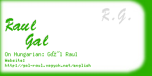 raul gal business card